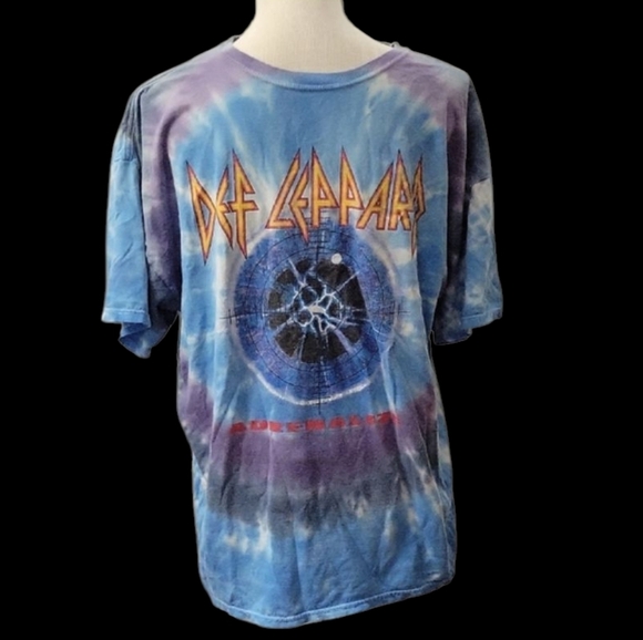 Def Leppard Adrenalize Tie-Dye T-Shirt - Picture 1 of 3
